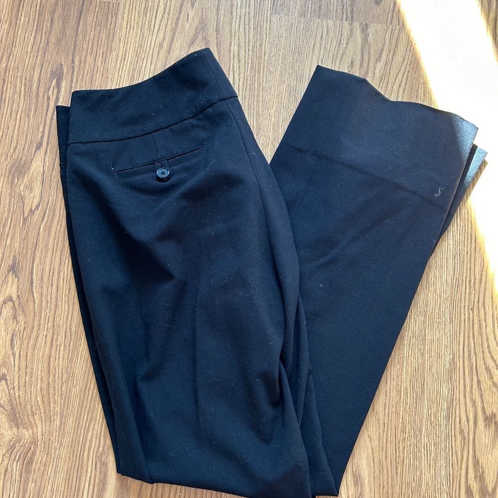 Smartest Black Dress Pants with small Flare